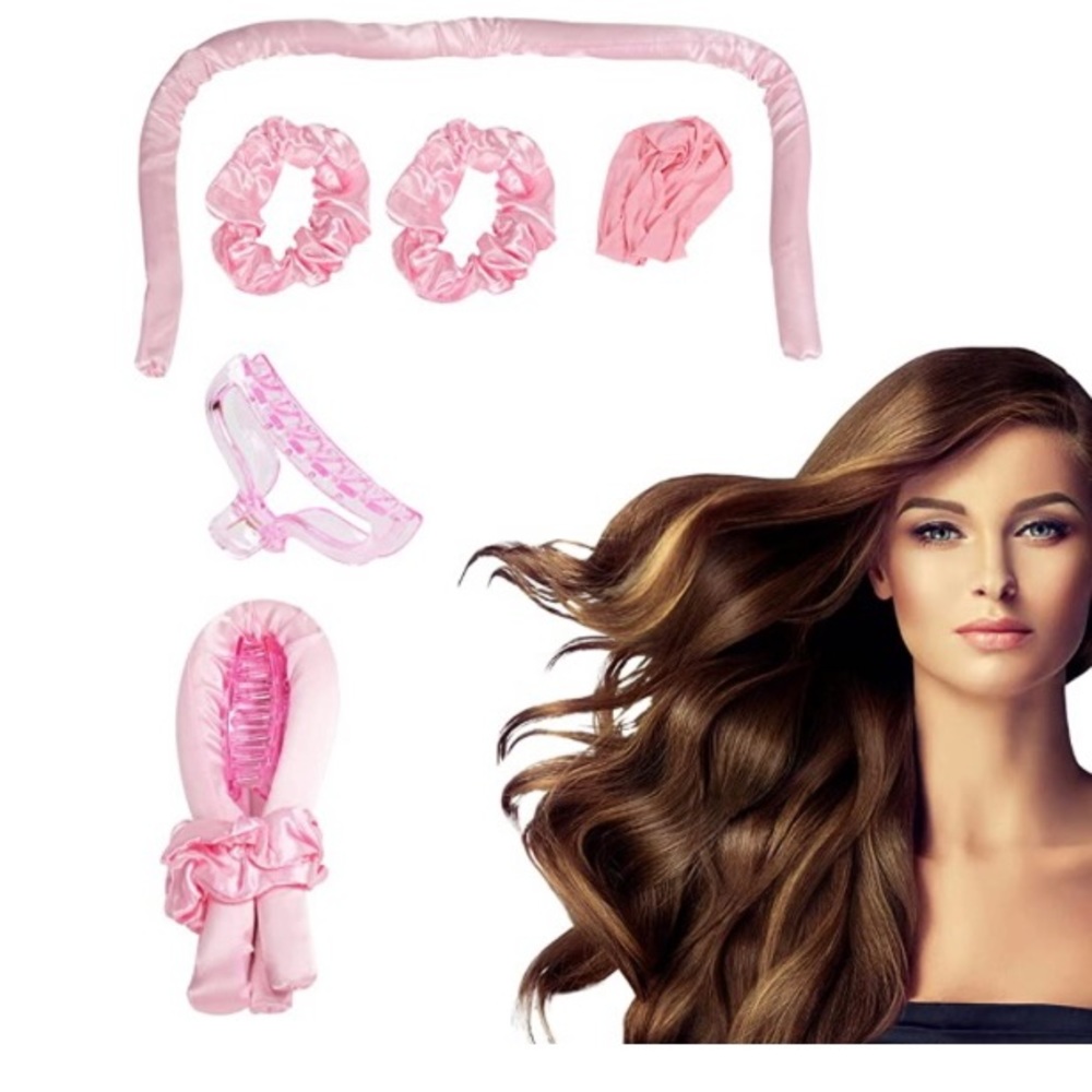 New Silk Heatless Hair Curler Headband